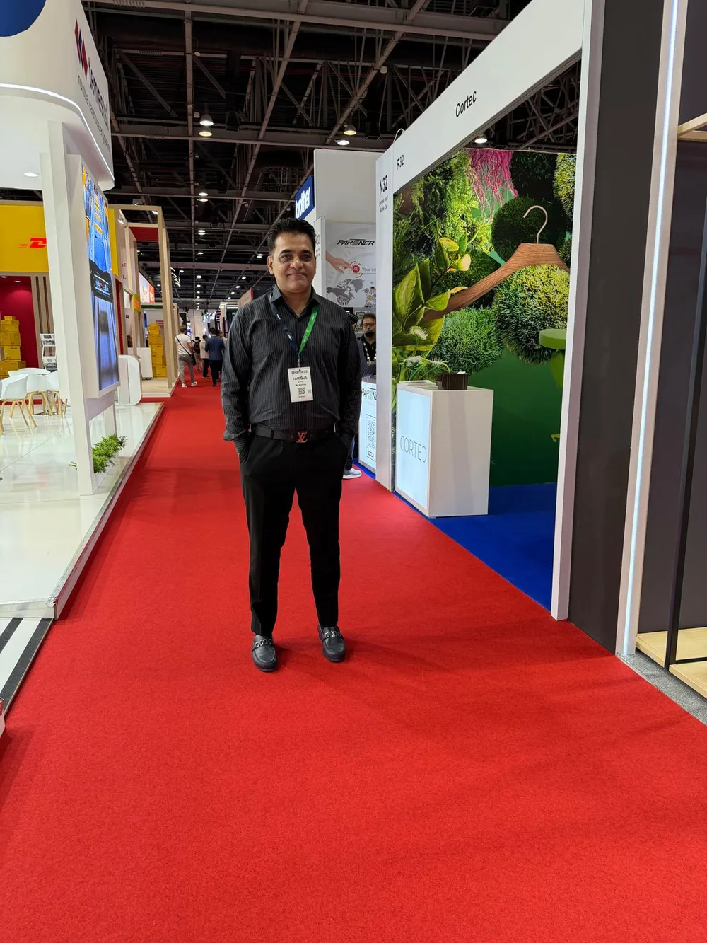 Tariq Malik, Founder & CEO of Markeltree, on the Seamless Middle East 2026 expo floor in Dubai