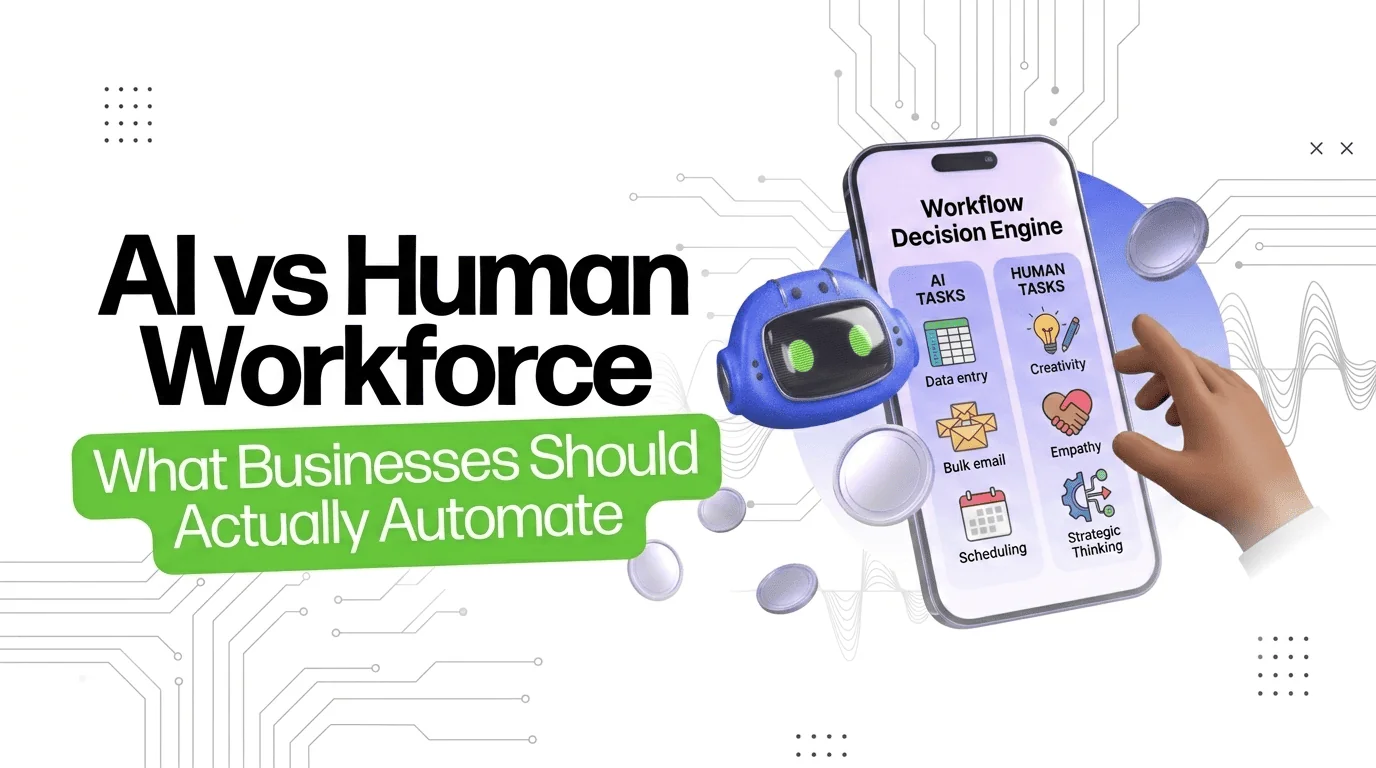 AI vs Human Workforce: What Businesses Should Actually Automate