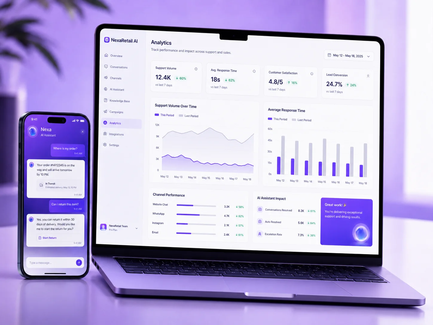 NexaRetail : AI Chatbots & Virtual Assistants