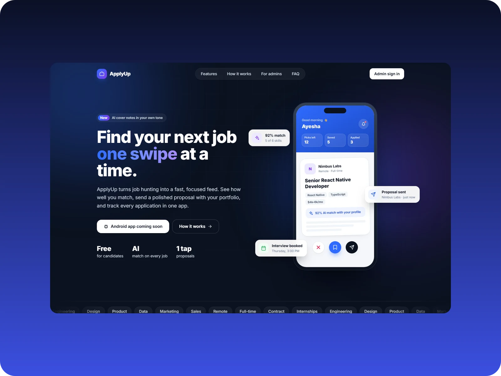 Applyup : Skills-First Recruitment App
