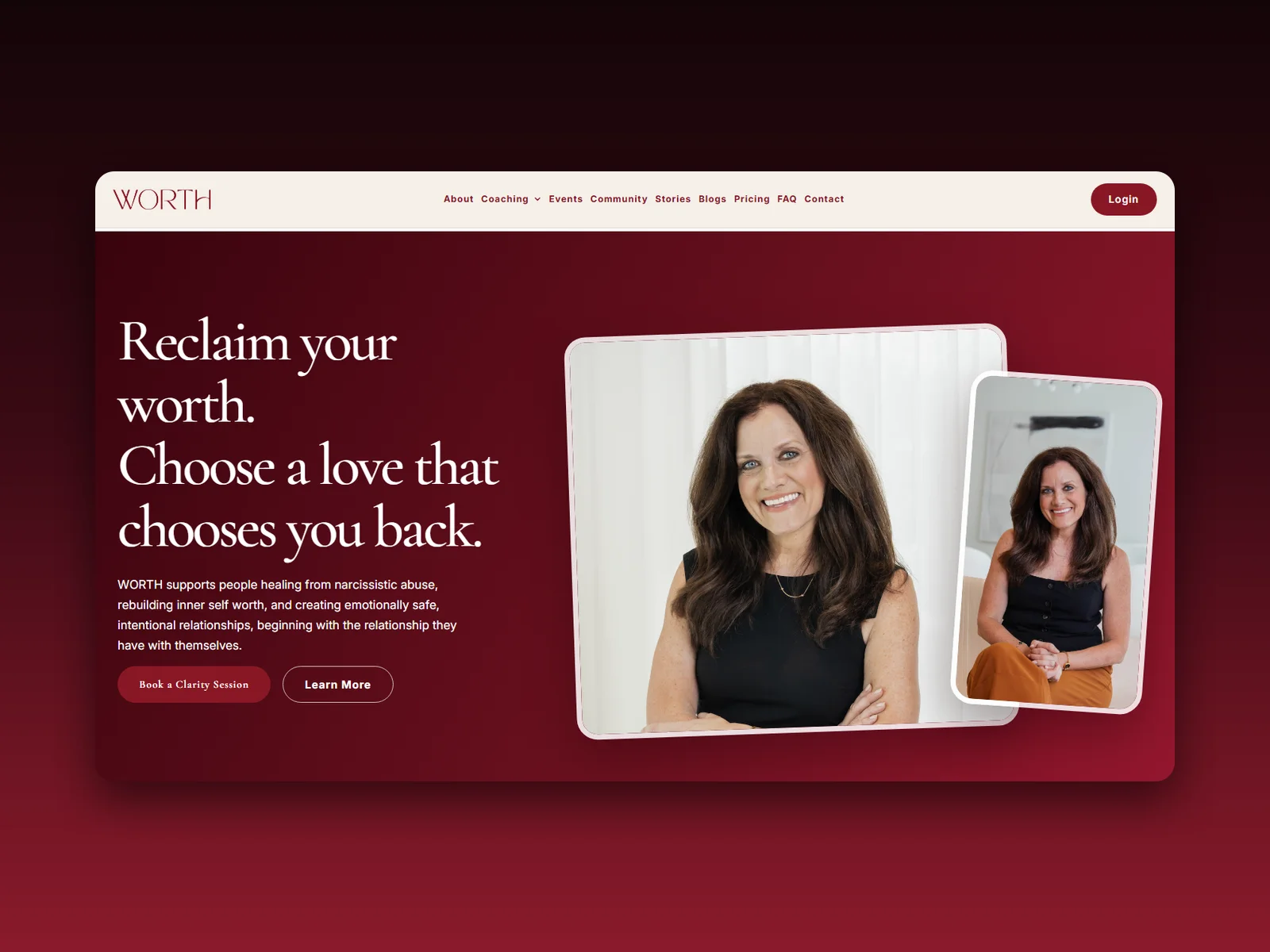 WORTH : Coaching Platform for Healing, Identity & Personal Growth